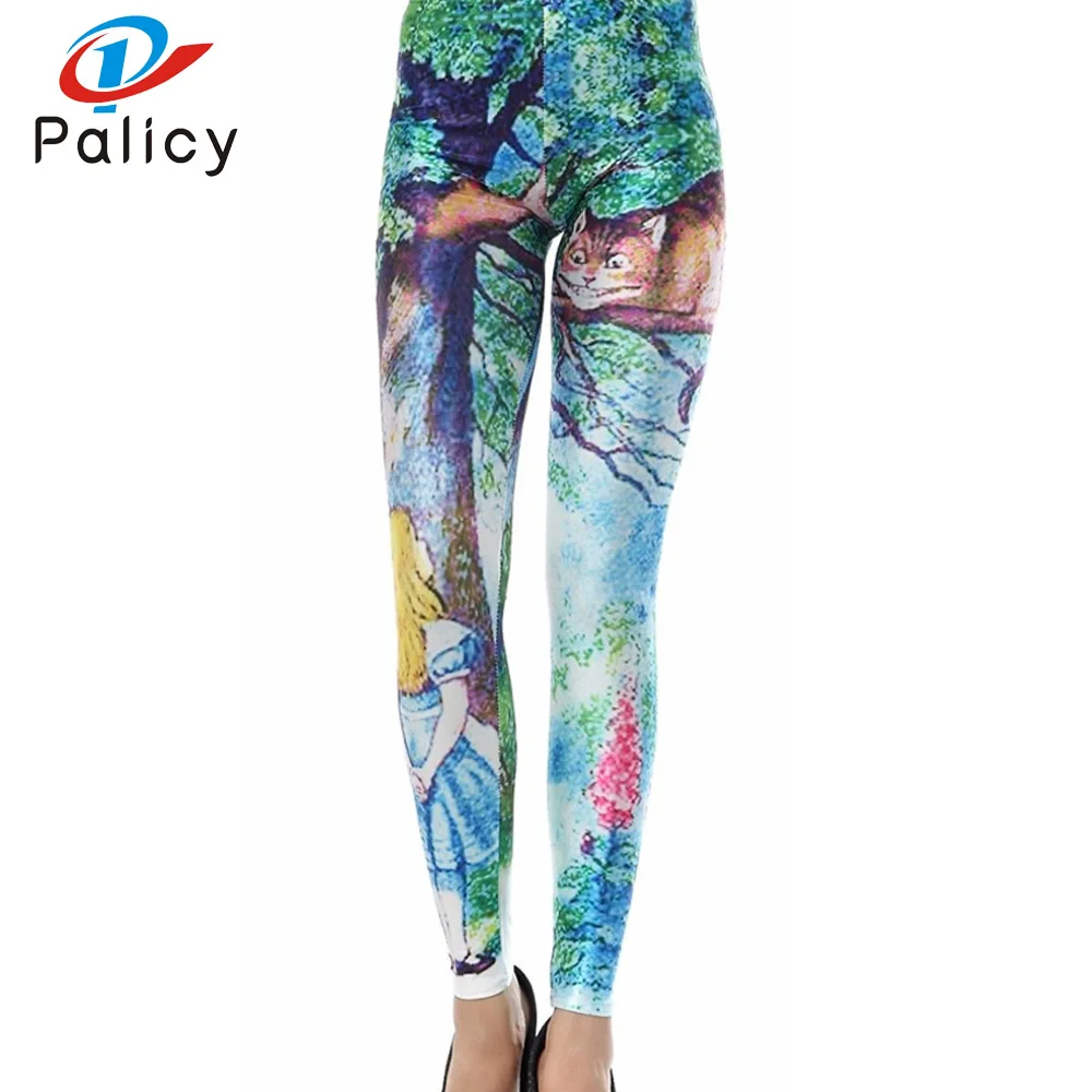Palicy Thin Fashion Print Leggings Women Strench Trouser Slim Pants Casual Cartoon Soft workout winter 3D Print Leggings