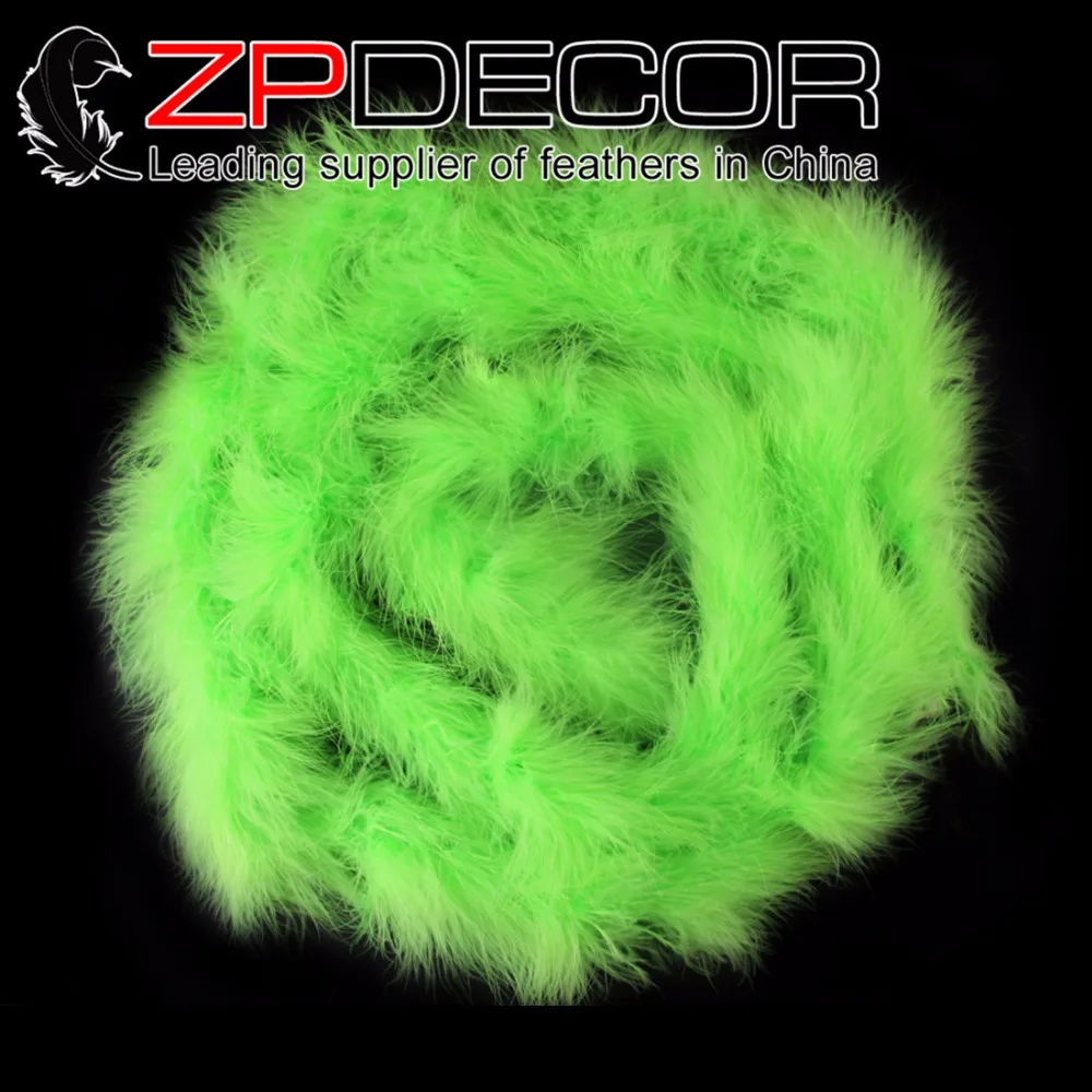 ZPDECOR 20 ярдов/партия г высокое качество свадебное платье Лайм зеленый Боа Из