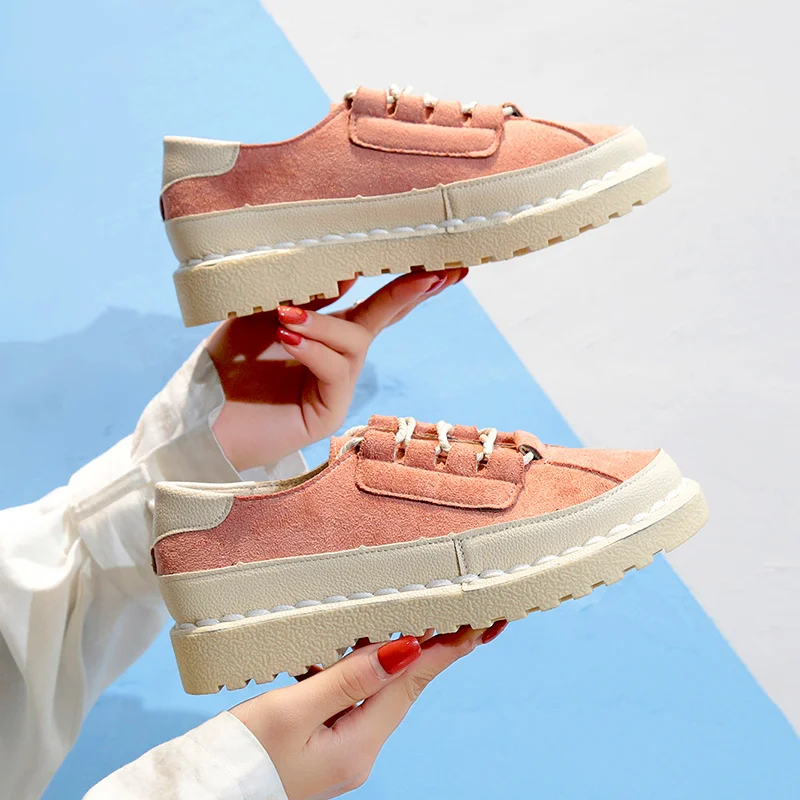 Новинка весна осень 2019 повседневные туфли на шнуровке Симпатичные мягкие для