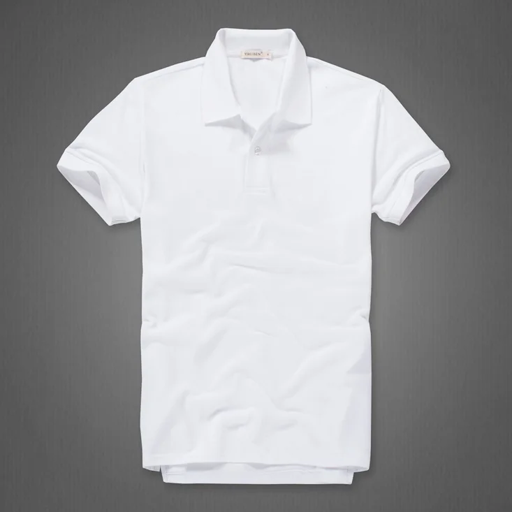 white polos Мужская рубашка поло, хлопковая Однотонная рубашка поло, высокое качество, мягкая и дышащая рубашка modis - Цвет: white polos