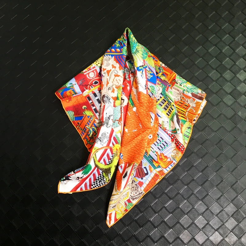 Новый 100% шелковый шарф шаль обертывания 35 &quotX 35&quot | Аксессуары для одежды