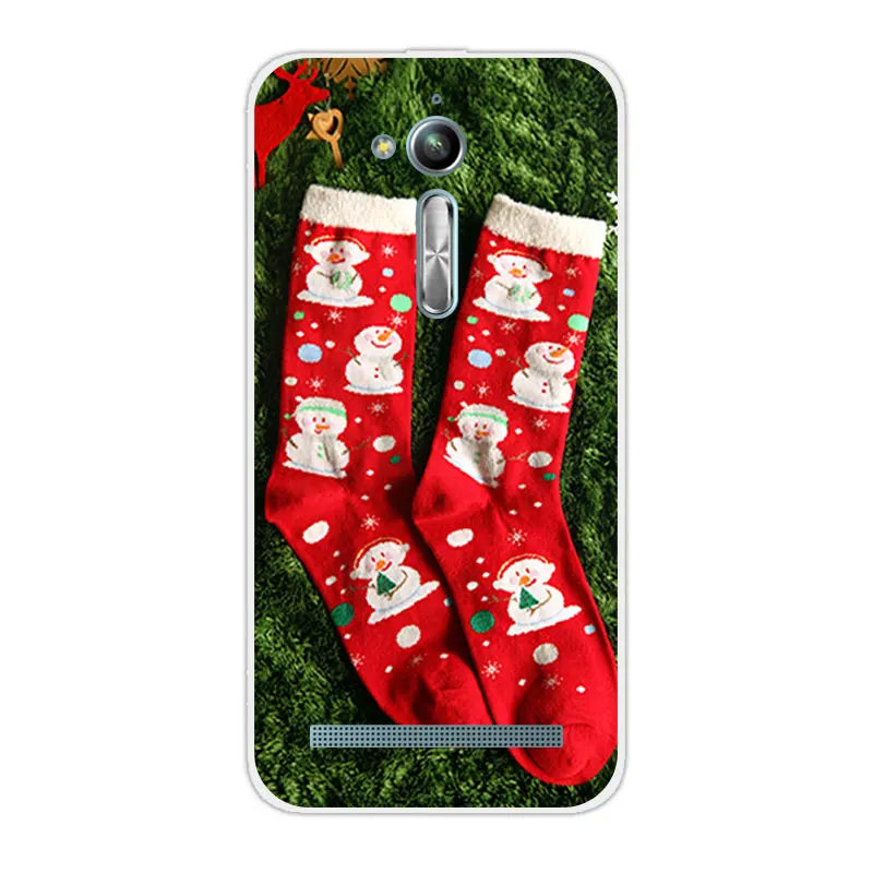 Для Asus Zenfone Go ZB500KL ZB500KG TPU для Silicon Merry Christmas задняя крышка 5 0 &quotСумка ZB500kl |