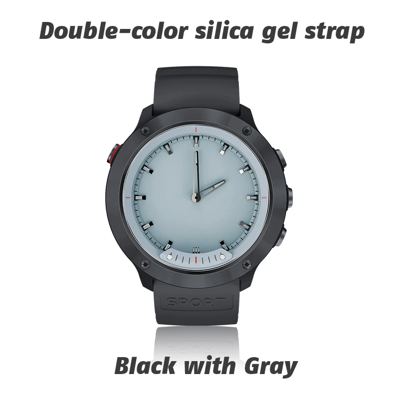 black with gray M5 Смарт-часы IP68 Водонепроницаемый Прозрачный экран Смарт-браслет цифровой дисплей монитор сердечного ритма Смарт-браслет для IOS Android - Цвет: black with gray
