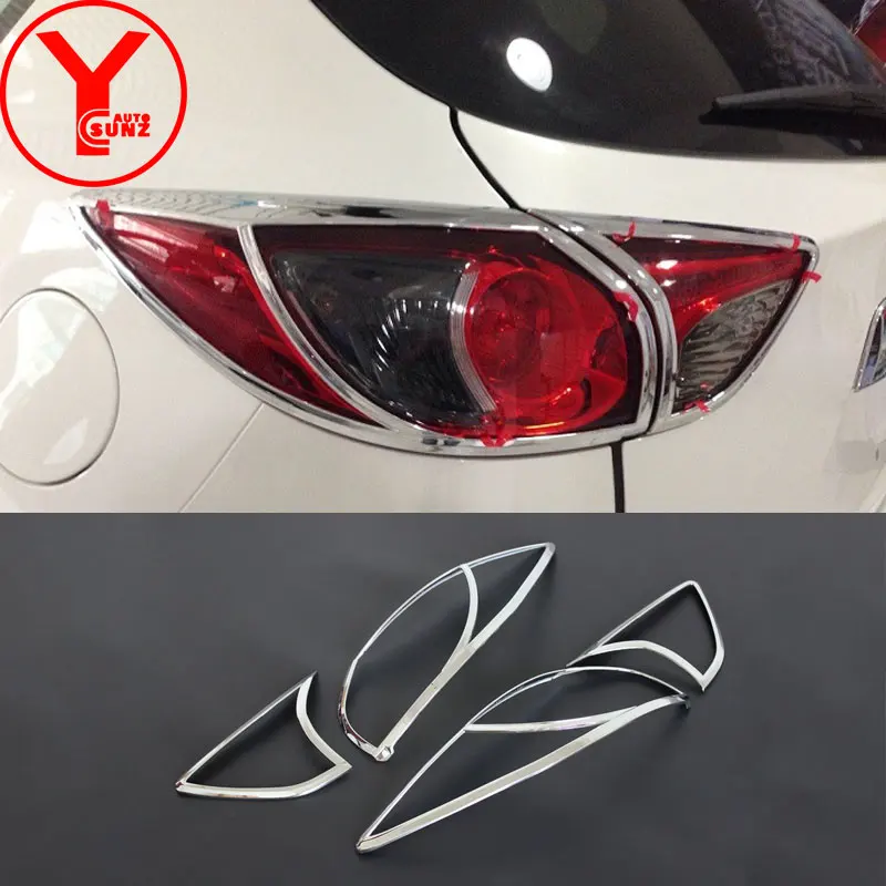 ABS хромированный задний светильник крышка для Mazda CX5 2013 2014 2015 2016 аксессуары