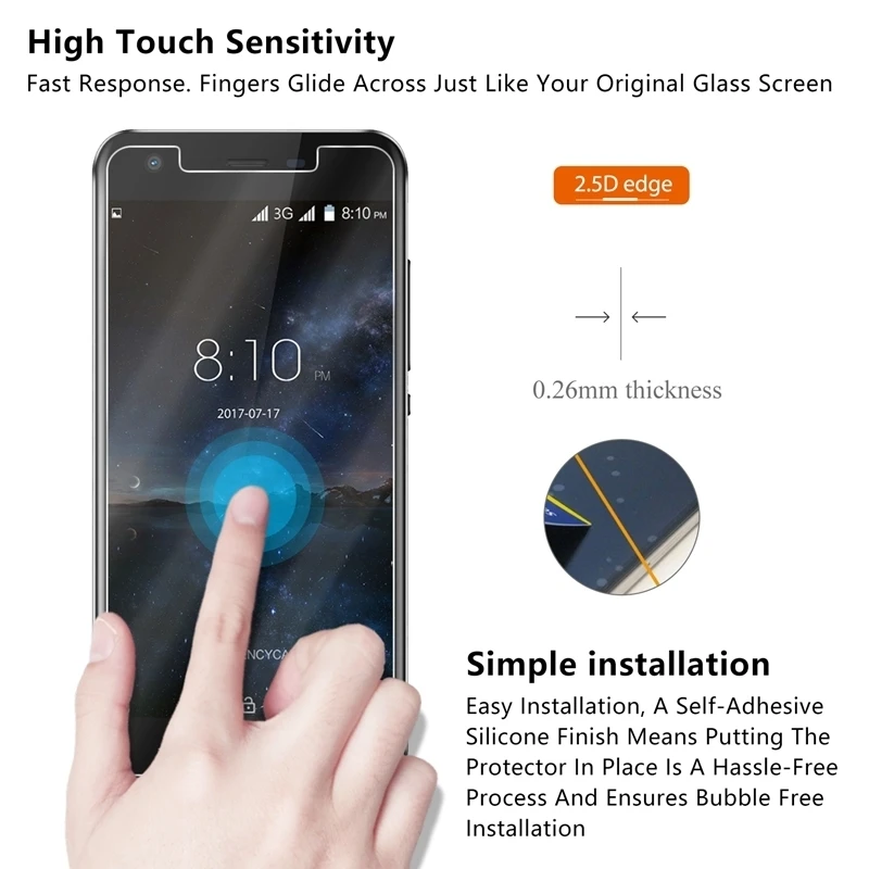 Высококачественное Закаленное стекло для Samsung Galaxy A8 2018 Защита экрана Plus