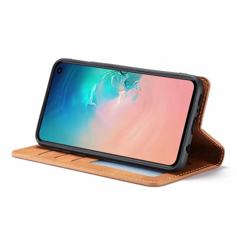 Кожаный флип-чехол для samsung A50 s A60 A70 A40 A30 A20 E A10 A80 A90 S9 S8 S7 край S10 J4 J6 плюс A7 A8 Note 9 10 чехол на магните