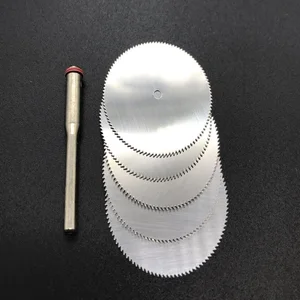 32 мм металлический режущий диск из нержавеющей стали с 1 оправкой для вращающихся инструментов Dremel 5 шт.компл.