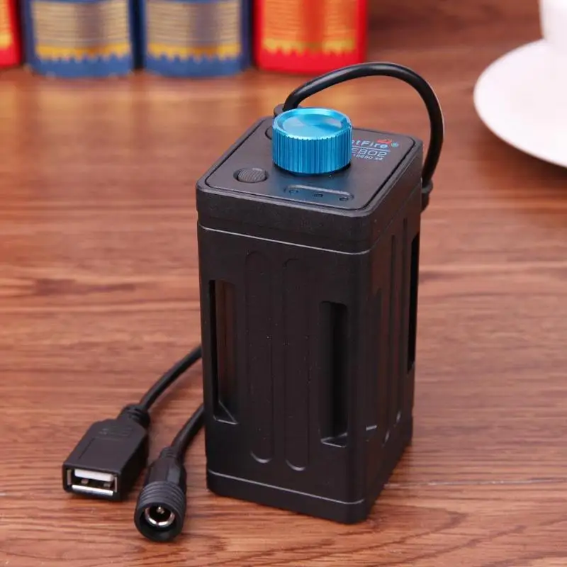 6x18650 Батарейный Блок Чехол блок питания с USB кабелем для велосипеда светильник мобильного телефона