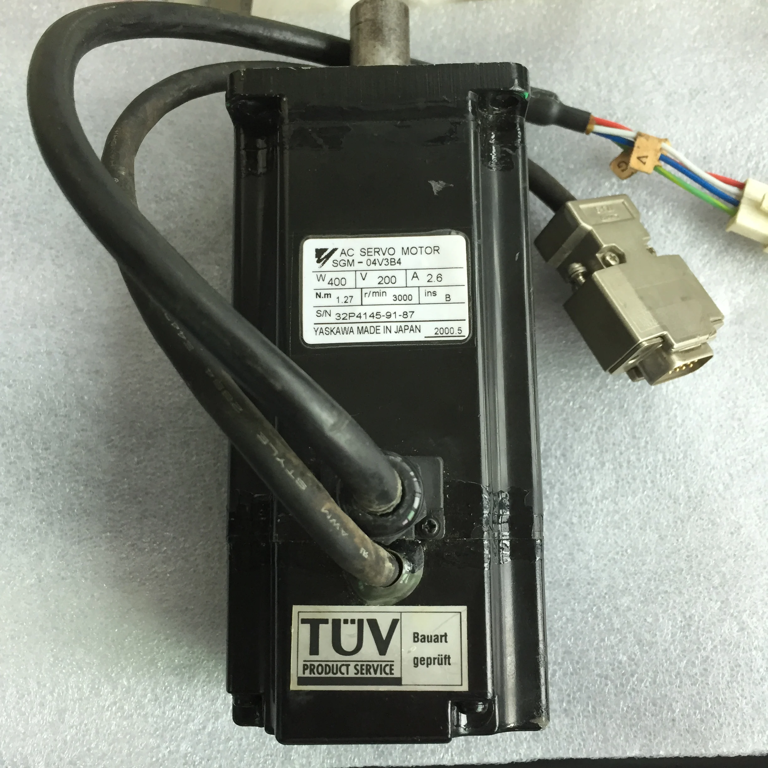 

Tested Working AC Servo Motor SGM-04V3B4