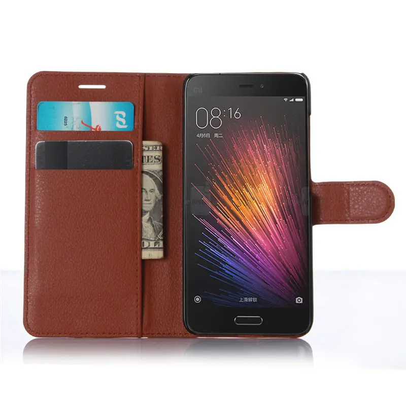 Чехол для Xiaomi Mi5 Prime роскошный кожаный чехол-кошелек телефона Pro чехол с откидной