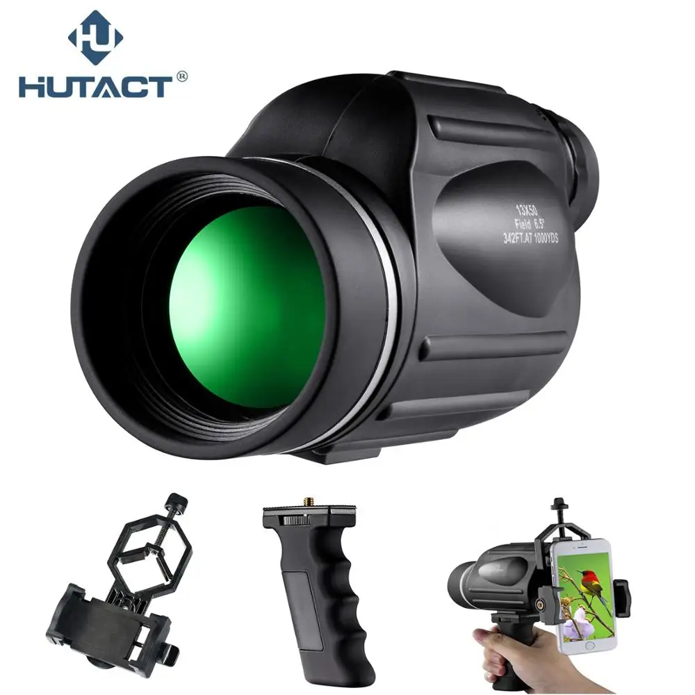 HUTACT 13x50 телескоп Монокуляр бинокль для наблюдения за птицами Профессиональный