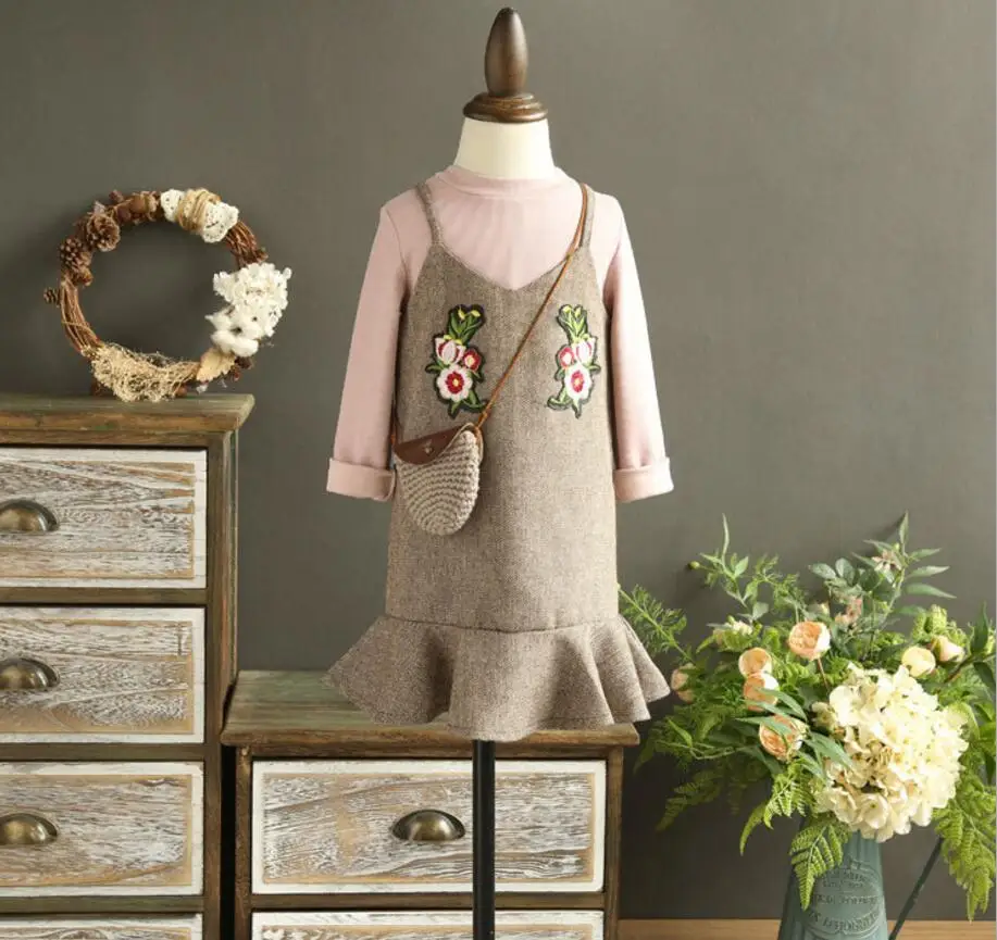 Новинка 2017 года детские Обувь для девочек бутик осеннее платье Наборы ухода за