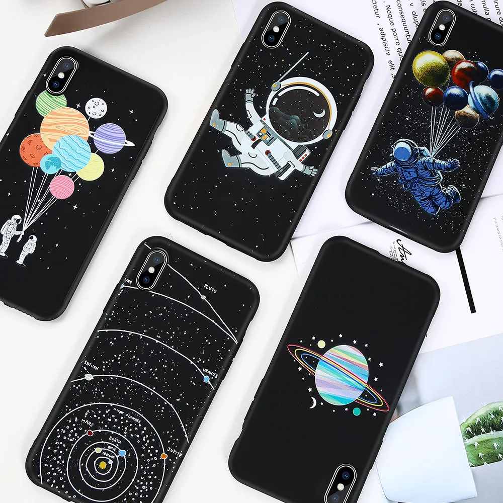 KIAACASE Space Phone Case For Huawei Honor V20 10 9 8C Nova 3i 10X Lite 4 Y6 P10 P20 P30 Pro Soft TPU Cover Funda |