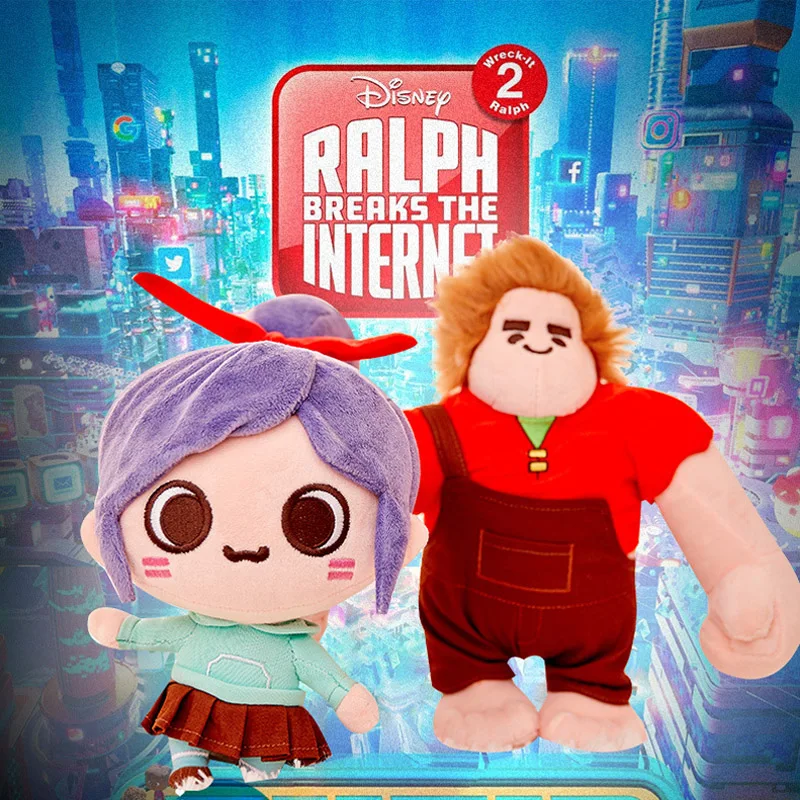Disney 9 дюймов ручной кукольный Wreck It Ральф 2 Vanellope Von Schweetz плюшевая игрушка кукла