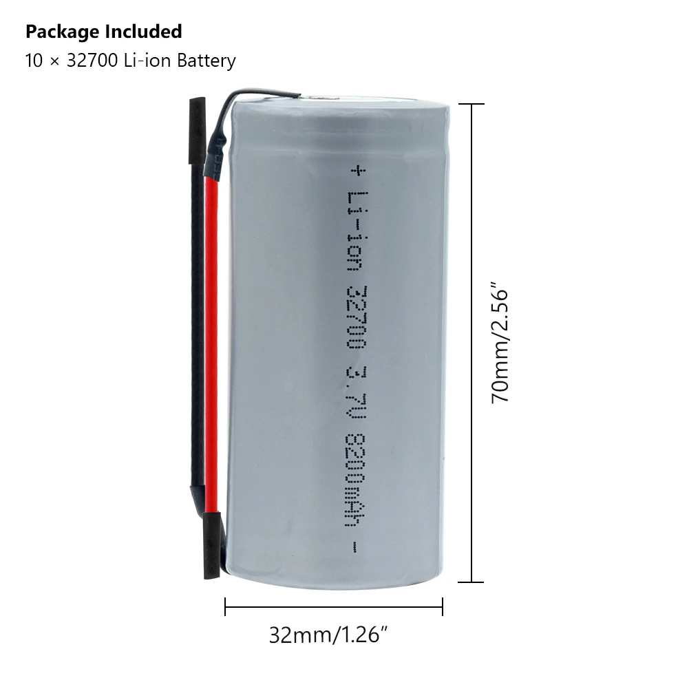 YCDC высокая сила тока 3 7 V 8200mAh перезаряжаемая 32700 литиевая Высокая разрядка + DIY Linie