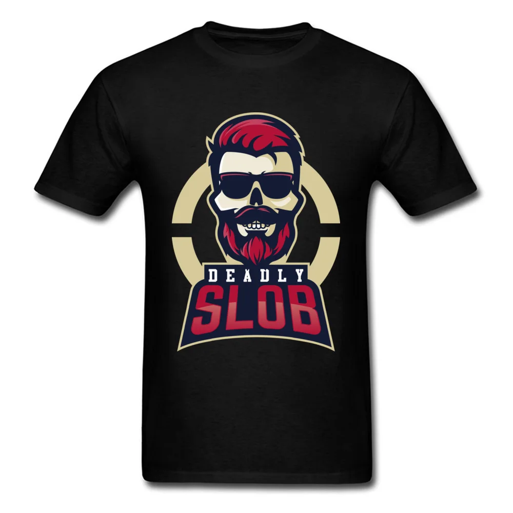 Мужские хлопковые футболки с круглым вырезом Deadly Slob Merch Store Топы И Футболки
