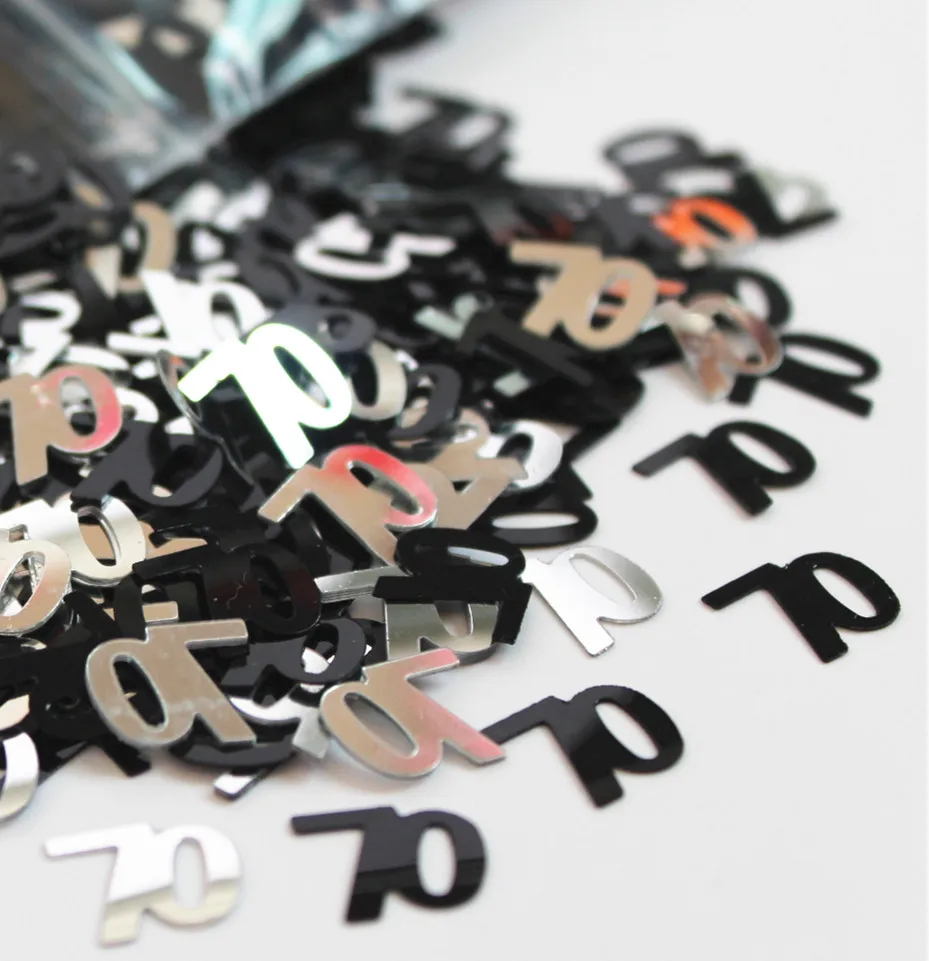 Набор украшений для вечеринки на день рождения 70 конфетти | Дом и сад