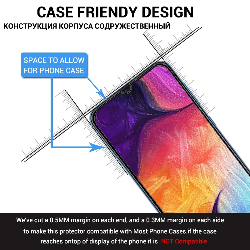 Защитное 3d стекло закаленное для Samsung Galaxy A50/A30/A40/A70/A10/50/30/40/10/70|Защитные стёкла и