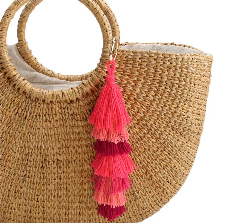 1 шт. подвески сумочки с кисточками Висячие ювелирные изделия помпоном женские