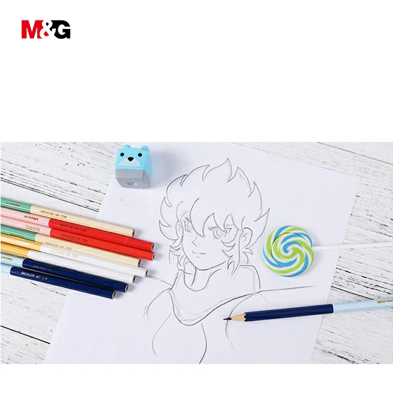 M &amp G 12 шт. Hb стандартный набор карандашей для школьников школьные принадлежности