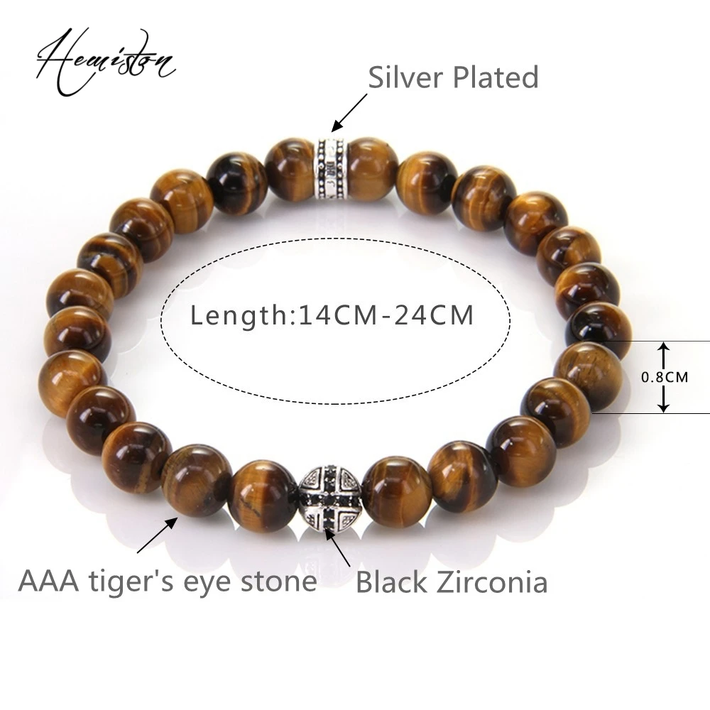 Лидер продаж эластичный браслет Thomas AAA с бусинами тигровый глаз в виде героев
