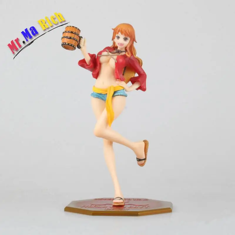 Аниме One Piece Nami Cat грабитель Mugiwara Ver. ПВХ фигурка Brinquedos Figuras аниме Коллекционные