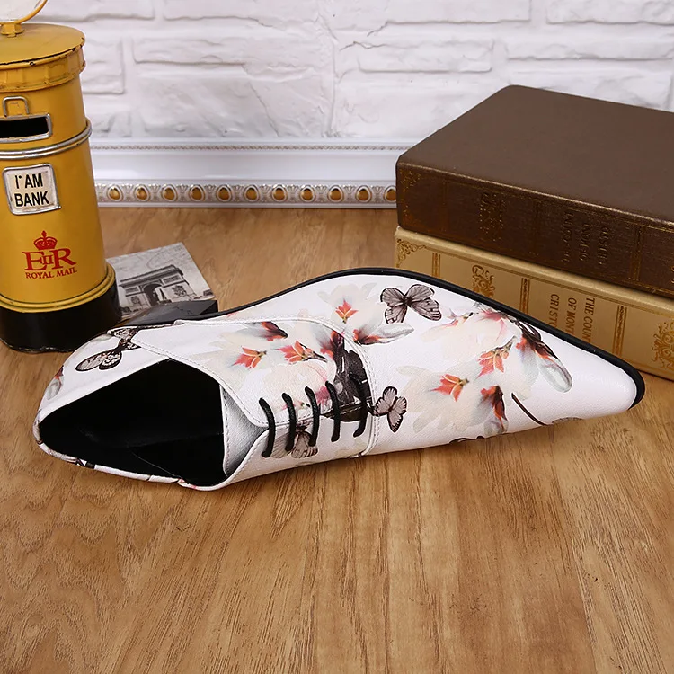 

British Style Men's Fashion Pointed-Toe Oxfords Leather Shoes Formal Shoes Chaussure Homme