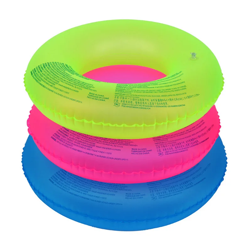 Newly Inflatable Swimming Ring Pool Float Water Toys Fluorescence Mattress For Kids Adults Beach Sea Party BF88 | Спорт и