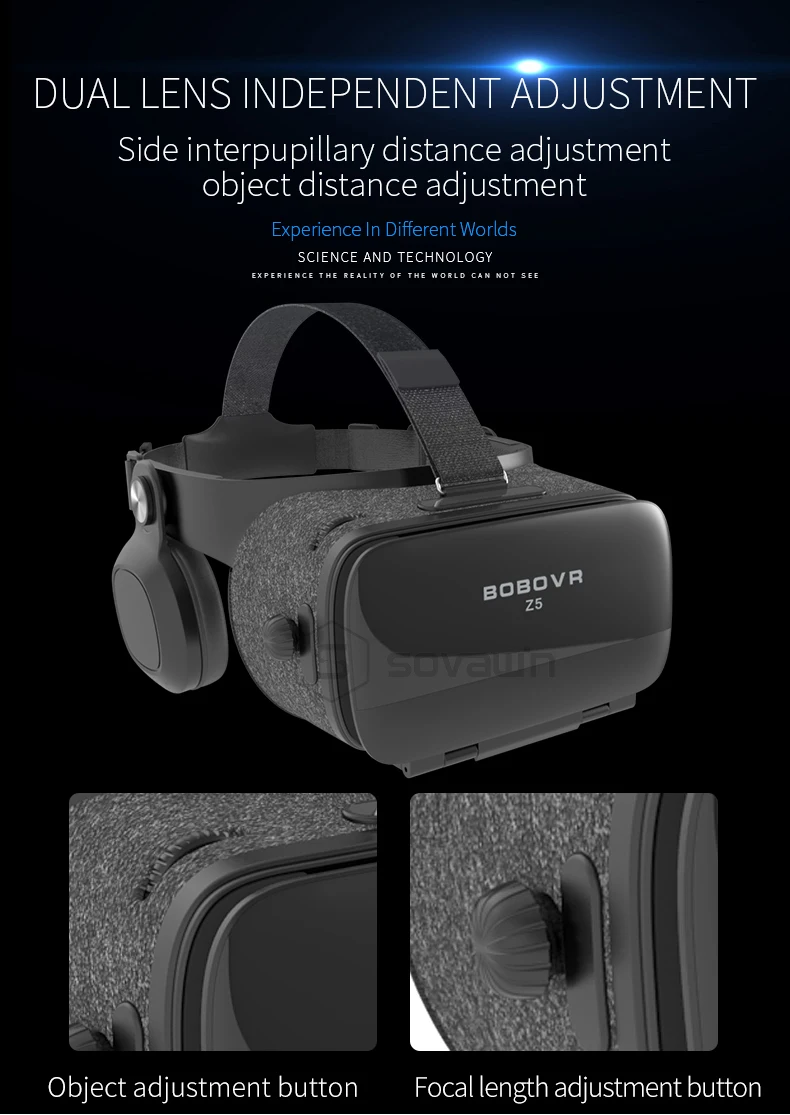 BOBOVR Z5 120 FOV VR Очки виртуальной реальности дистанционный 3D Android картон VR 3D гарнитура стерео шлем для смартфонов 4,7-6,2