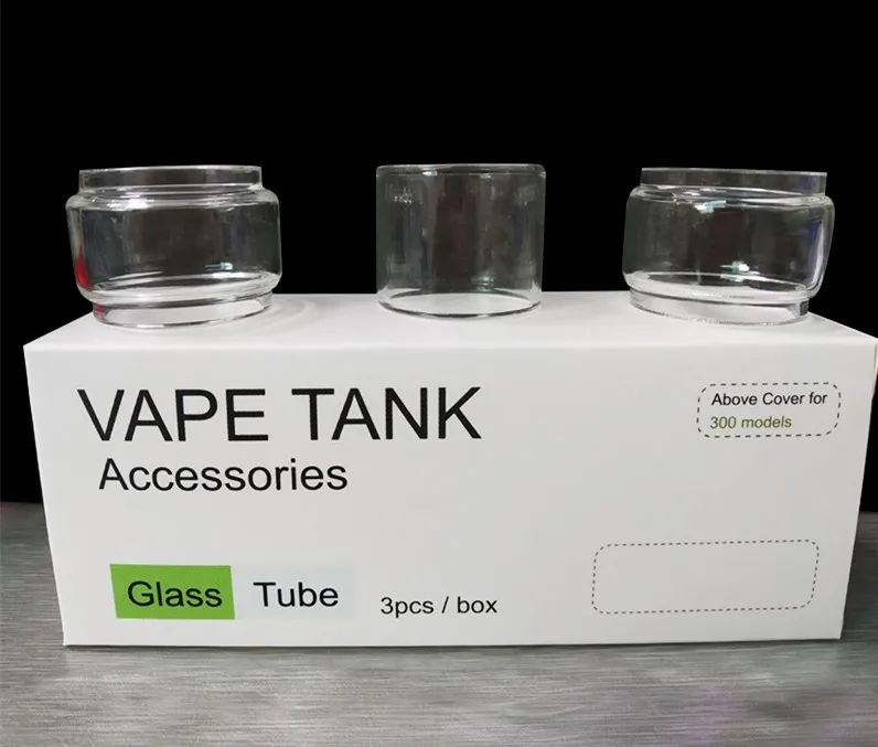 3 шт Высококачественная сменная стеклянная трубка для SMOK Resa Prince Tank 2 мл/7,5 мл Resa Stick Kit - Цвет: Normal Bubble
