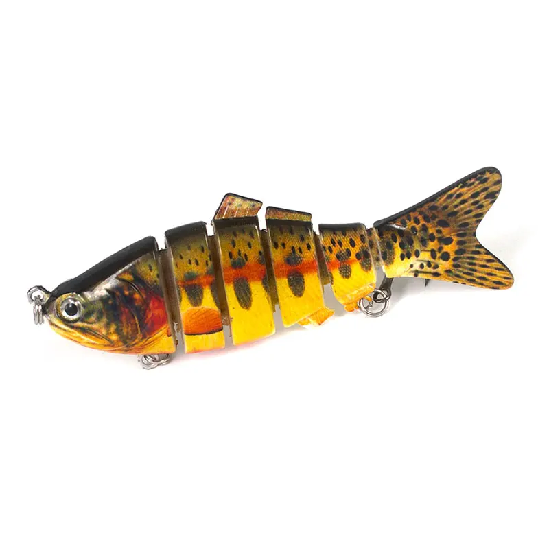 Недавно 10 см 17g наживка воблер реалистичные 6 Сегмент Swimbait Жесткий искусственная |