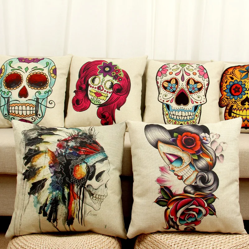 Новое поступление наволочки новые для кровати в стиле черепа | Дом и сад