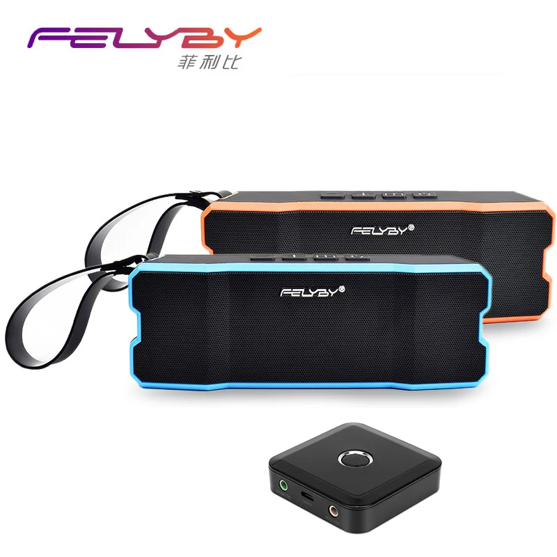 FELYBY Hot Portable Wireless Bluetooth Speaker High quality double speaker 4.1 IPX6 waterproof Support AUX TF playback | Электроника