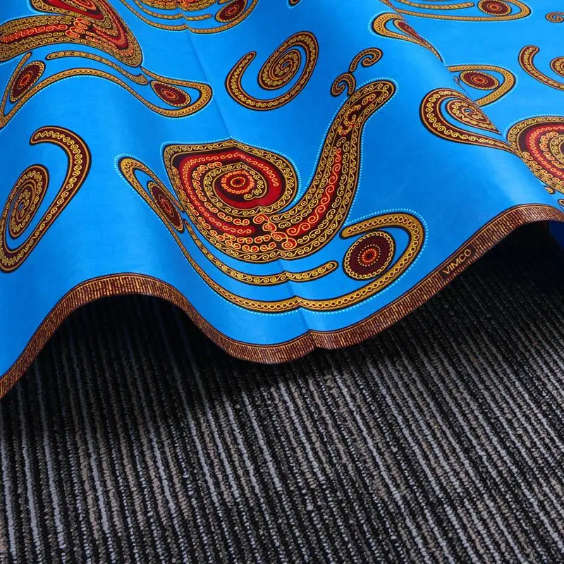 blue snail ! Wholesale of New National Wind Cotton Printed Fabric Plain Geometric in 2019 wax | Дом и сад