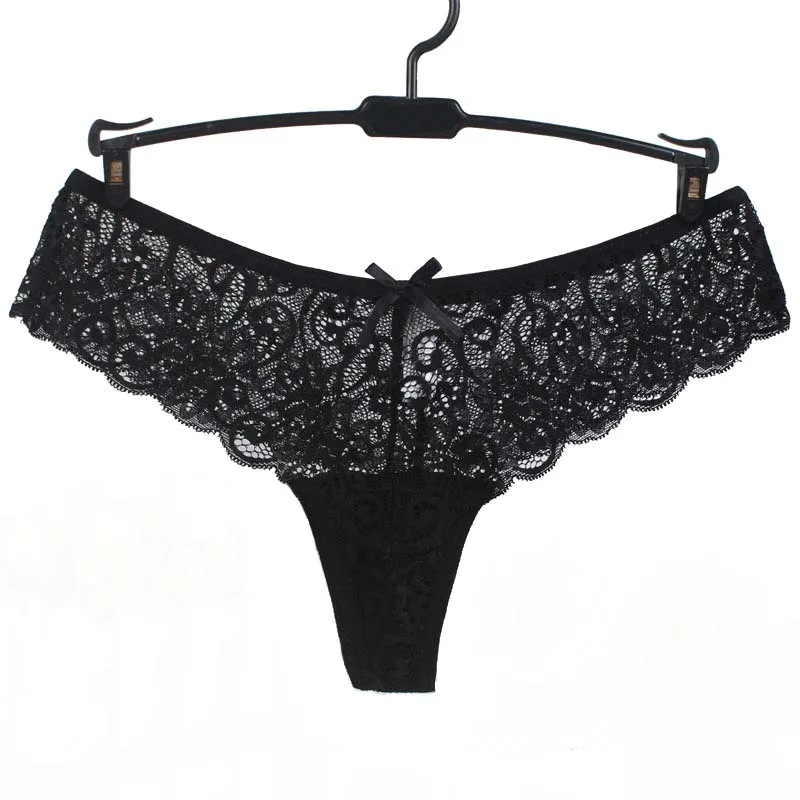 Panties Women Lace Sexy Thongs and G String Big Size Briefs Lingerie Low Waist Cotton Crotch Woman Panty T Back Underwear Female |