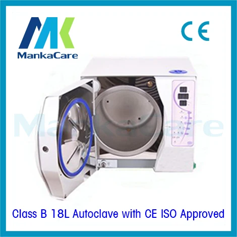 Класс B 18 литров три раза вакуумный паровой стерилизатор стоматологический