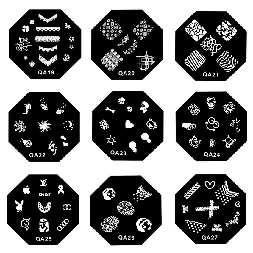 1 шт. трафарет для стемпинга ногтей с изображением цветов | Красота и здоровье