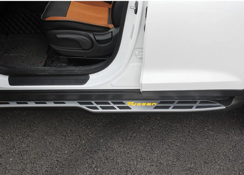 Для hyundai Tucson ходовые панели авто боковые шаг бар педали Высокое качество дизайн Nerf бар