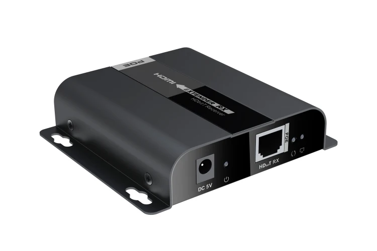 До 120 м LKV383POE HDBitT HDMI удлинитель через один CAT5/5e/6 HDCP конвертер 1080P с POE бесплатная