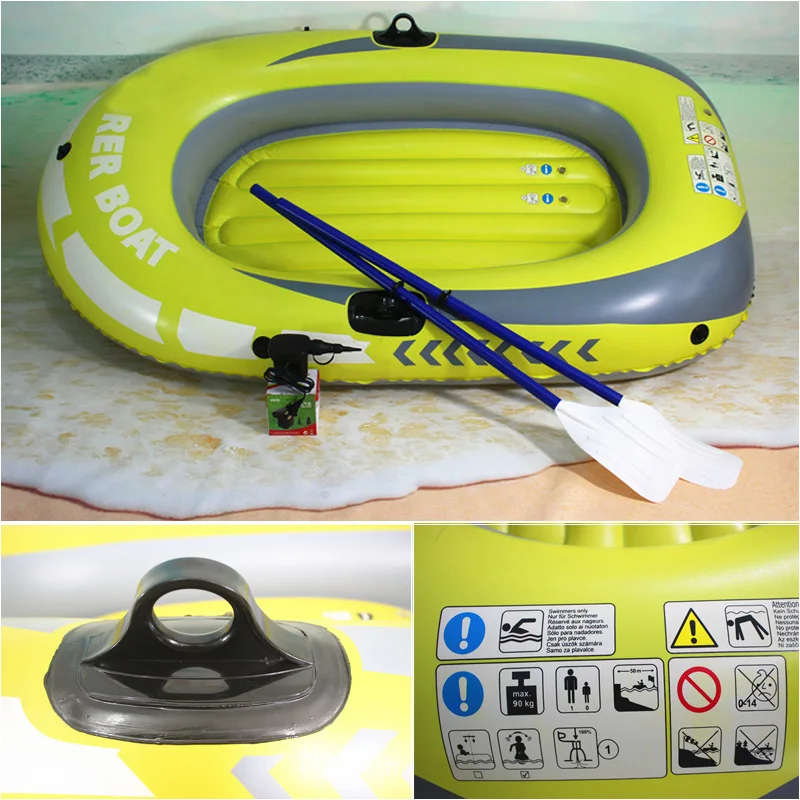 1 или 2 человек надувная лодка комплект рыболовецкий плот с веслами и высокой