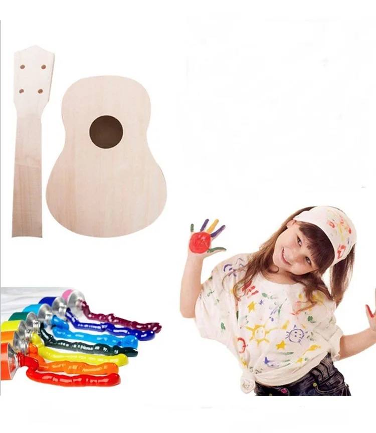 21 дюйм простой веселый инструмент сделай сам гавайская гитара ручная работа