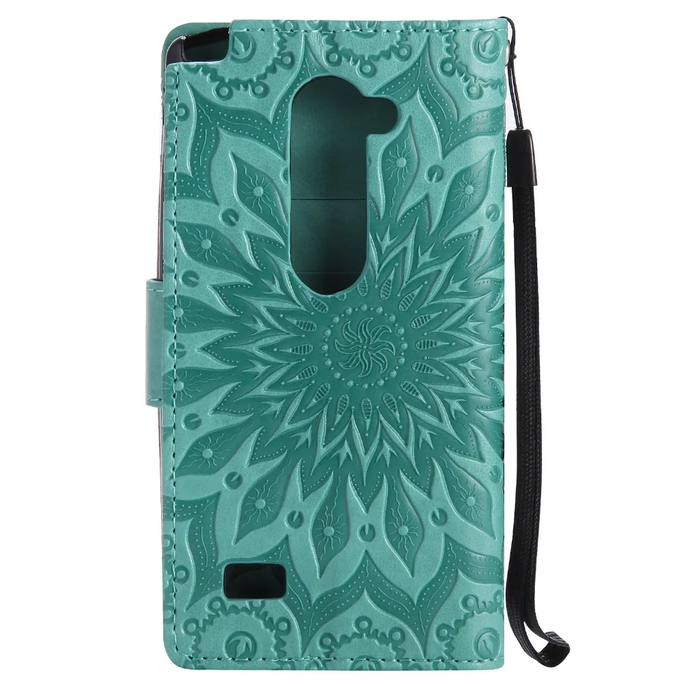 Чехол-книжка с подсолнухом для fundas LG Leon C40 H340 чехол для LG Leon 4G LTE C40 H340N H320 H324 чехол 4,"+ держатель для карт