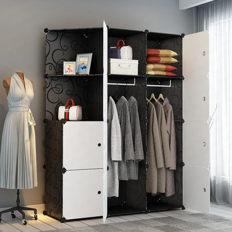 1 20% шкаф простой современный экономичный пластиковый для спальни двойной