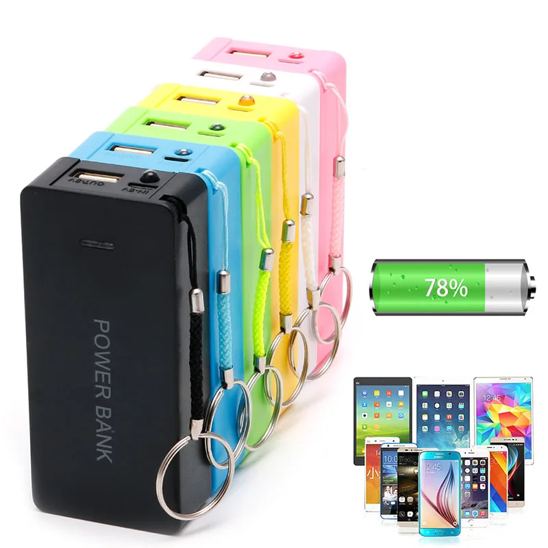 5V 1A 2x18650 батарея банк питания чехол с LED DIY коробка зарядное устройство для