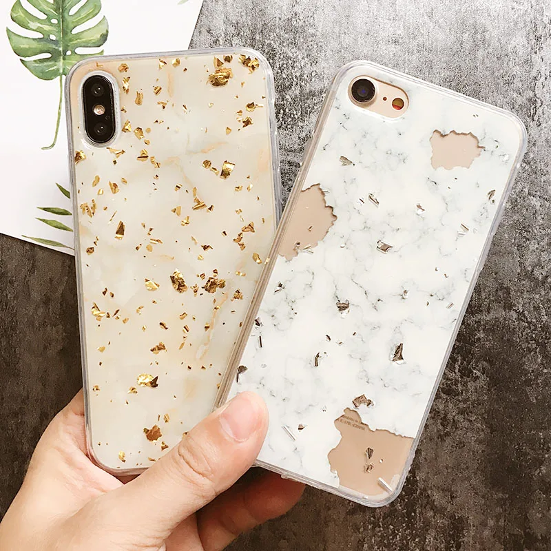 Роскошные чехлы для телефонов iPhone 6 s чехол из золотистой фольги с блестящими