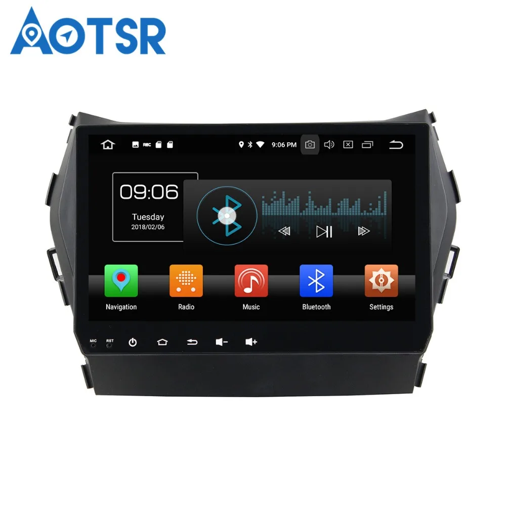 Автомобильный DVD плеер Aotsr Android 8 0 7 1 GPS навигация для Hyundai IX 45 2014 2016 мультимедийный