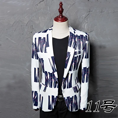 

Men Plus Size Casual Blazer Orange Black Flowers Pattern Suit Jacket Slim Fit Wedding Groom Sexy Leopard Print Stage Outfit