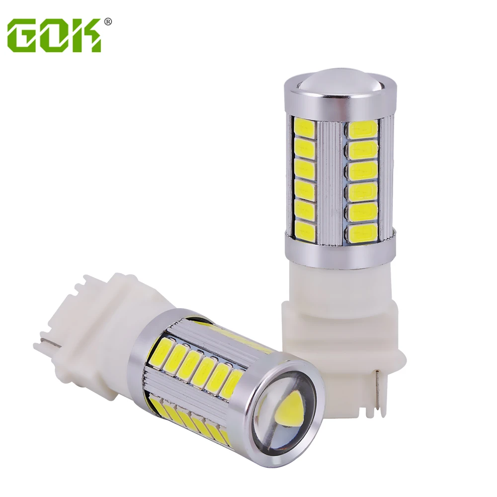 

4pcs Car led bulb 3156 3157 led T25 3156 33SMD 5730 White light Brake Light Backup Reverse Light Parking Turn Signal headlight