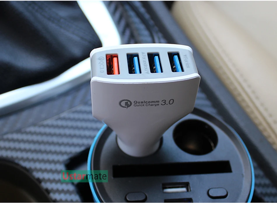 QC3.0 быстрое зарядное устройство автомобильное зарядное устройство телефон Быстрая зарядка для samsung Xiaomi huawei Android зарядное устройство адаптер данных планшет автомобильное зарядное устройство