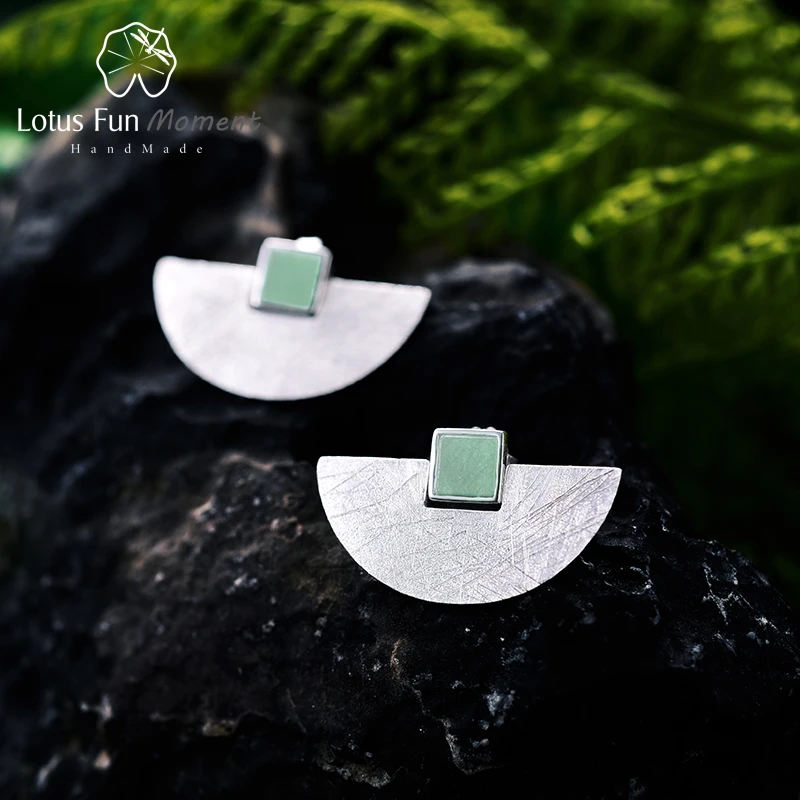 Lotus Fun Moment реального 925 пробы серебро Натуральный камень Модные украшения Винтаж